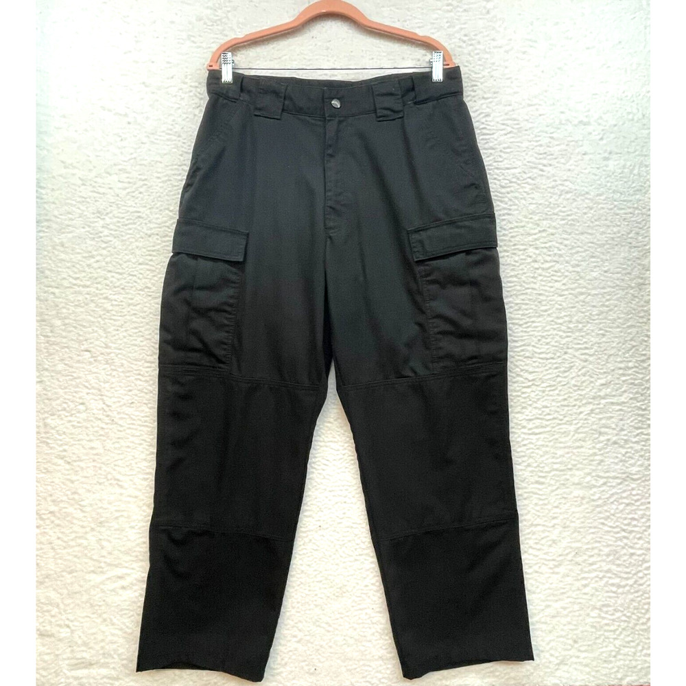 511 Tactical Pants Mens Large Black Ripstop Cargo 35.5-39 Utility Outdoor Gorp